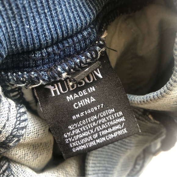 Hudson Kids Pull On Knit Denim Shorts, Raw Hem - Picture 8 of 8